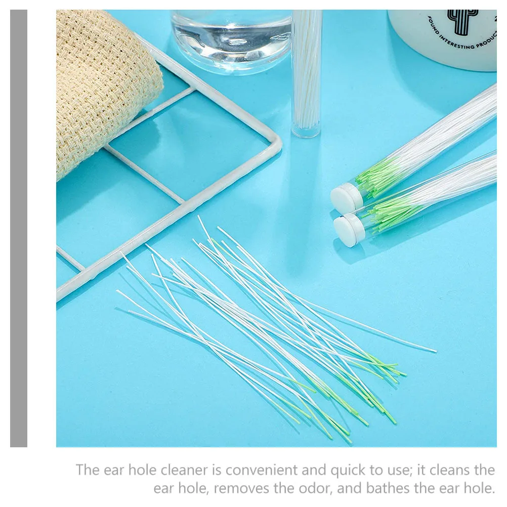 

350Pcs Ear Hole Cleaning Floss Piercing Cleaner Portable Professional Ear Piercing Care Tool Earring Cleaner Earring Hole