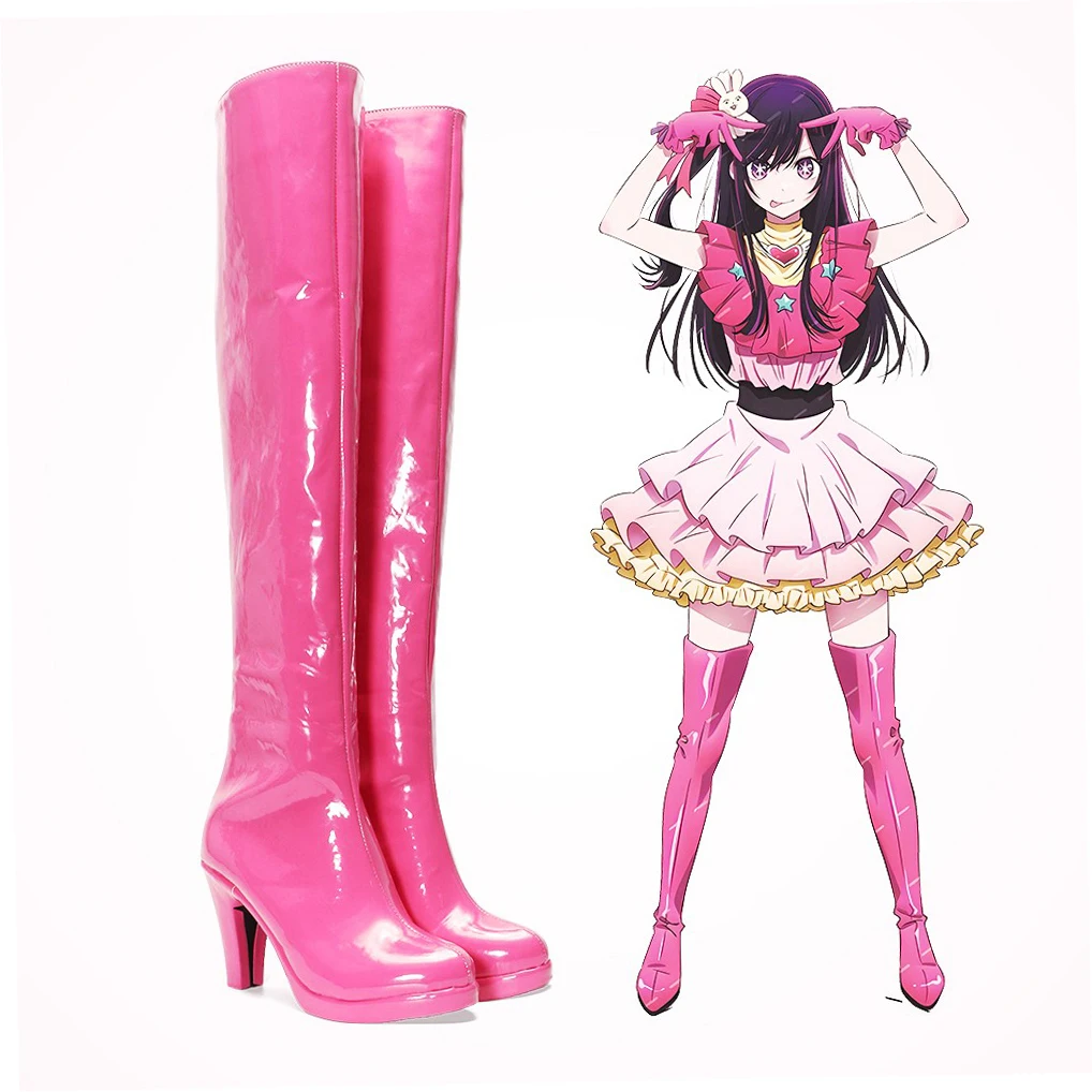 Oshi No Ko Hoshino Ai Cosplay Pu Laarzen Hoge Hak Schoenen Halloween Cosplay Prop