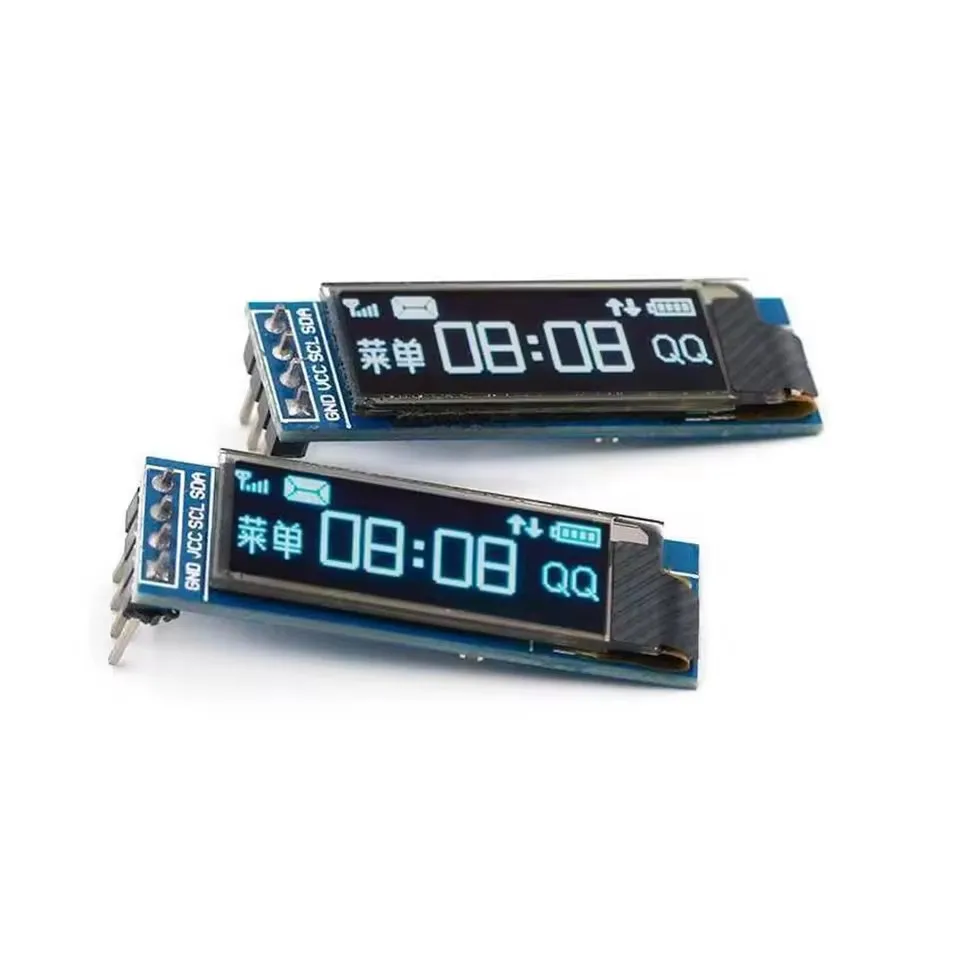 0.91 Inch 128x32 IIC I2C White / Blue OLED LCD Display DIY Module SSD1306 Driver IC DC 3.3V 5V for arduino