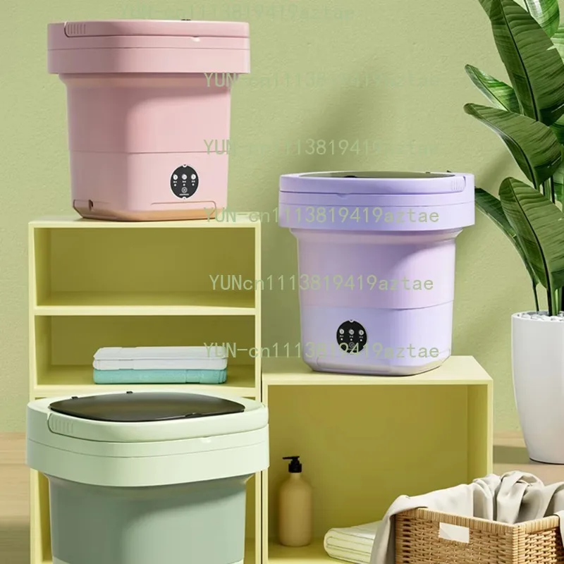 6L 11L Ultrasonic Folding Portable Washing Machine, Mini Washer for Underwear Socks Home Travel