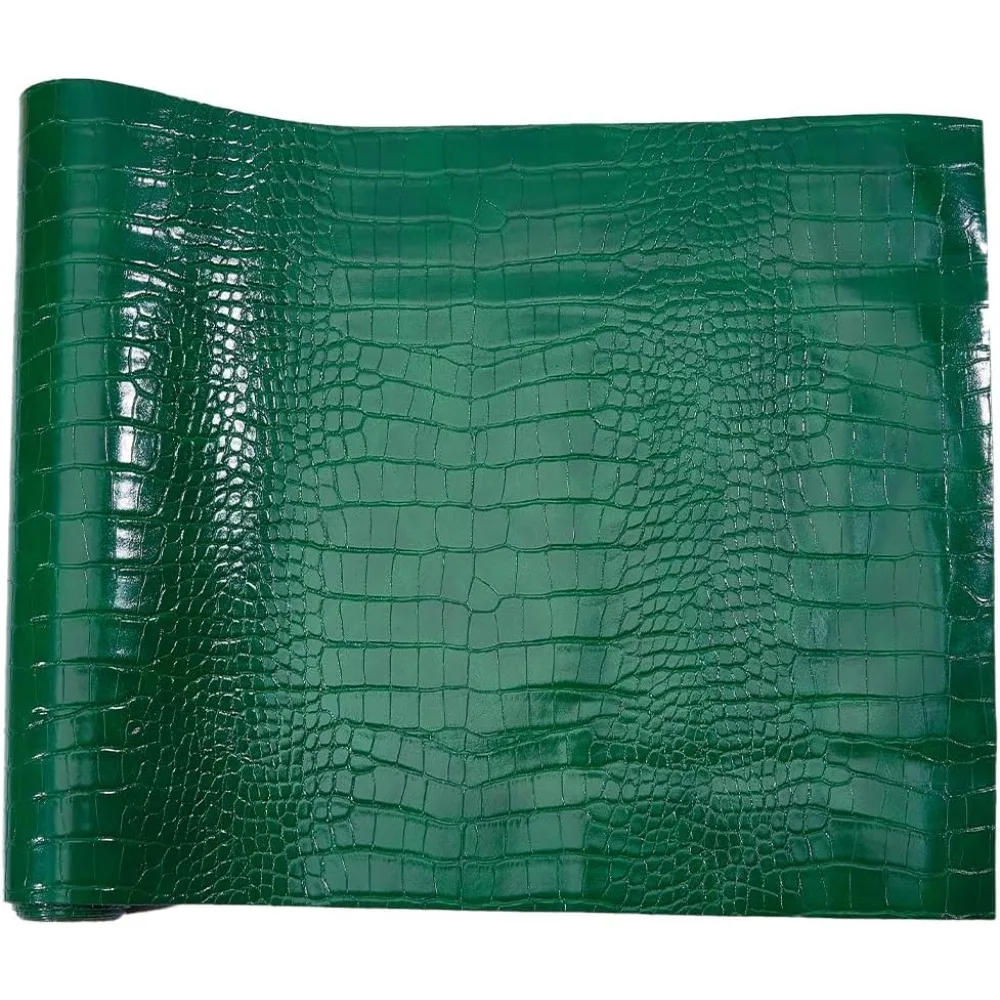 نسيج جلد التمساح 53 "x 12" فو بولي PU لصنع تنقش الخياطة الجلد الحبوب صفائح المواد DIY بها بنفسك المفروشات الحرف حقائب اليد #6