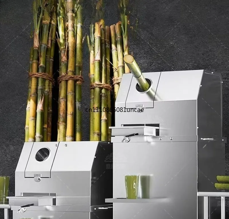 Sugarcane juicer Commercial stall sugarcane machine Vertical automatic electric sugarcane press