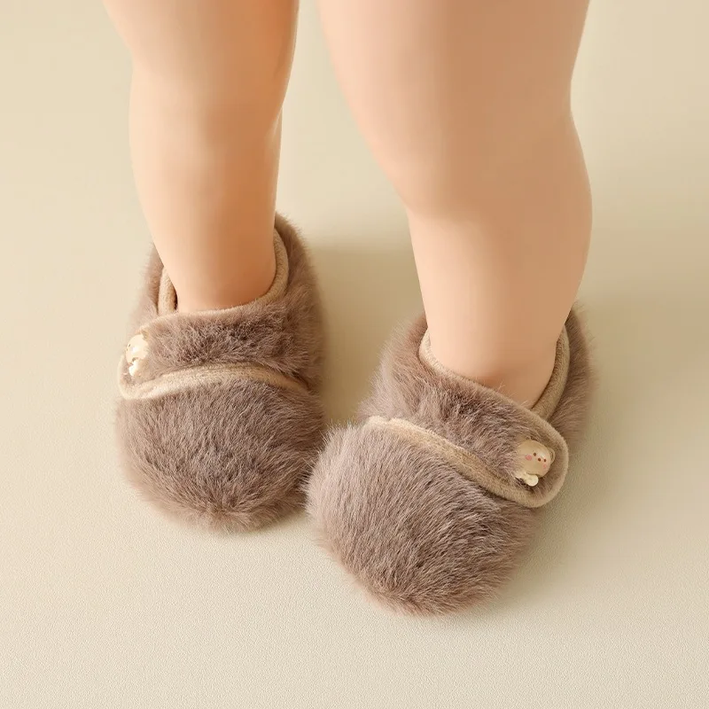 جوارب أرضية للأطفال، أحذية سميكة للأطفال الصغار غير قابلة للانزلاق، غطاء جورب سفلي ناعم، جوارب #5