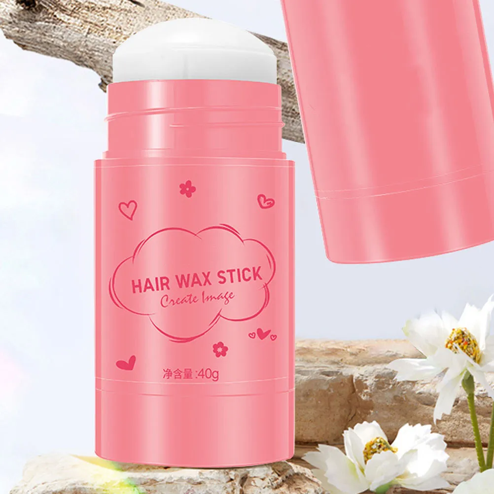 

Hair Wax Stick Pink Long Lasting Hold Strong Styling Flyaway Control Smooth Finish Non Greasy Styling Wax Cream For Women
