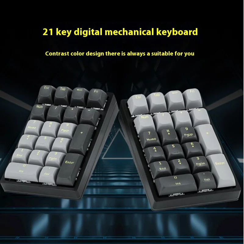 새로운 Darmoshark K3 유선 숫자 기계식 키보드 핫 스왑 RGB 백라이트 전자 스포츠 게임 키패드 노트북 액세서리 사용자 정의 ​