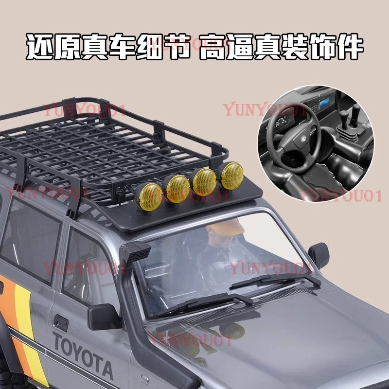 FMS 1/10 FCX Toyota LC80 Simulation Official Authorized Off-Road Climbing Vehicle with High and Low Speed Remote