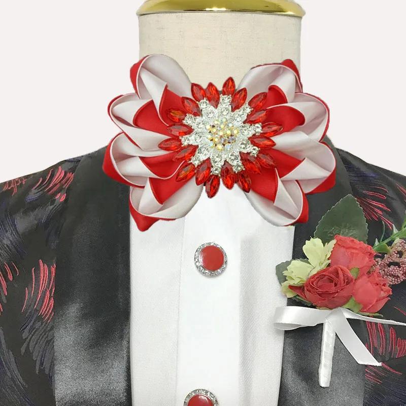 Оригинальный комплект брошей ручной работы с галстуками-бабочками, высококачественные аксессуары для классической рубашки, мужские свадебные воротники, комплекты карманных полотенец с цветочным корсажем