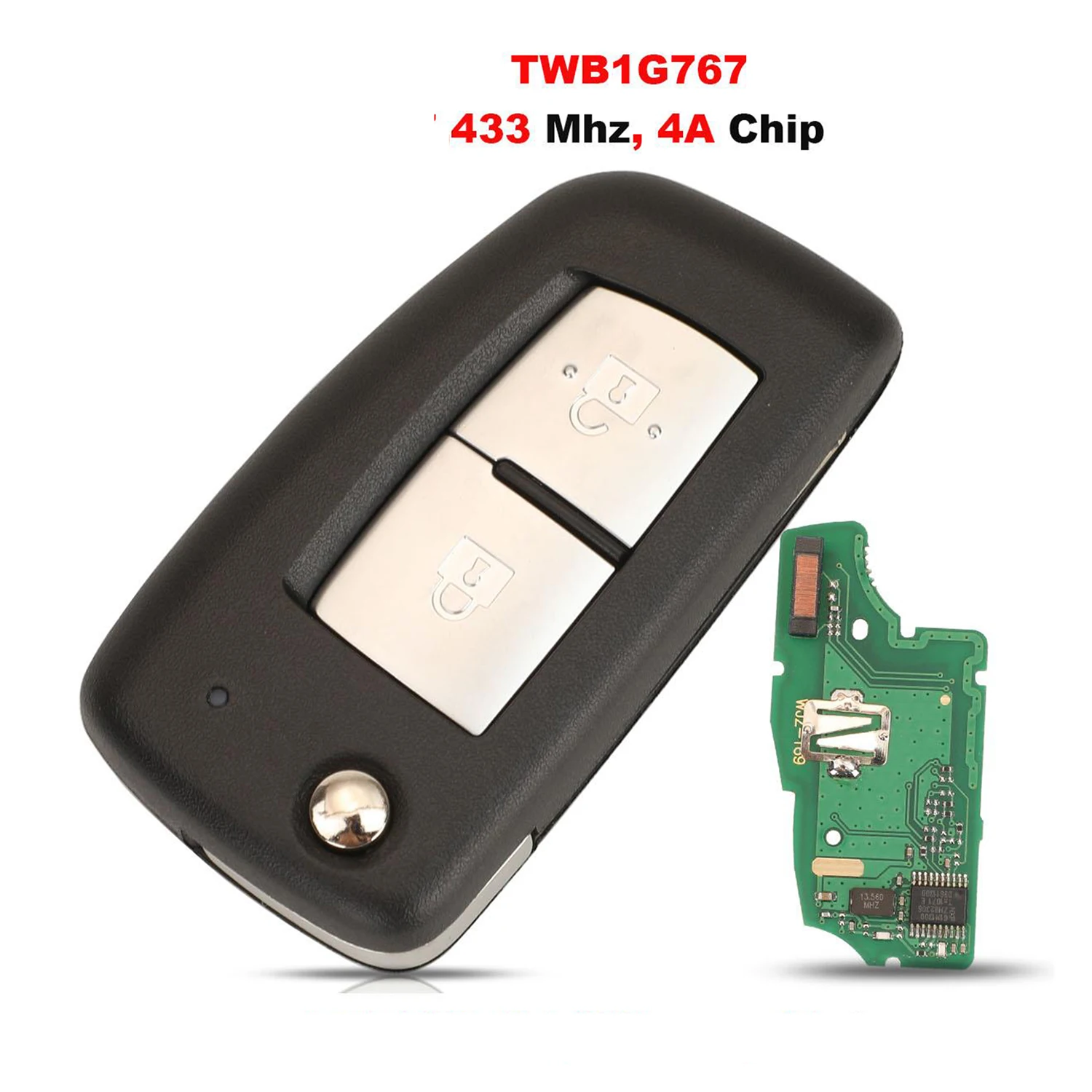 jingyuqin Flip Remote Key TWB1G767 433MHz PCF7961M 4A Dla Nissan Qashqai (J11E/J11R) Micra (K14FR) Pulsar (C13M) X-Trail (T32)