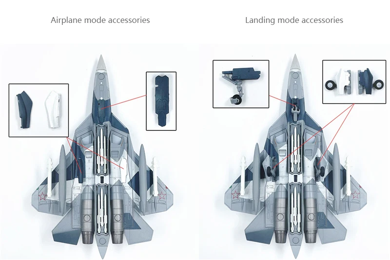 1: 100 wltk Russian Su-57 Stealth Model aircraft Snow Geometry Split Camo  Alloy finished product collection model