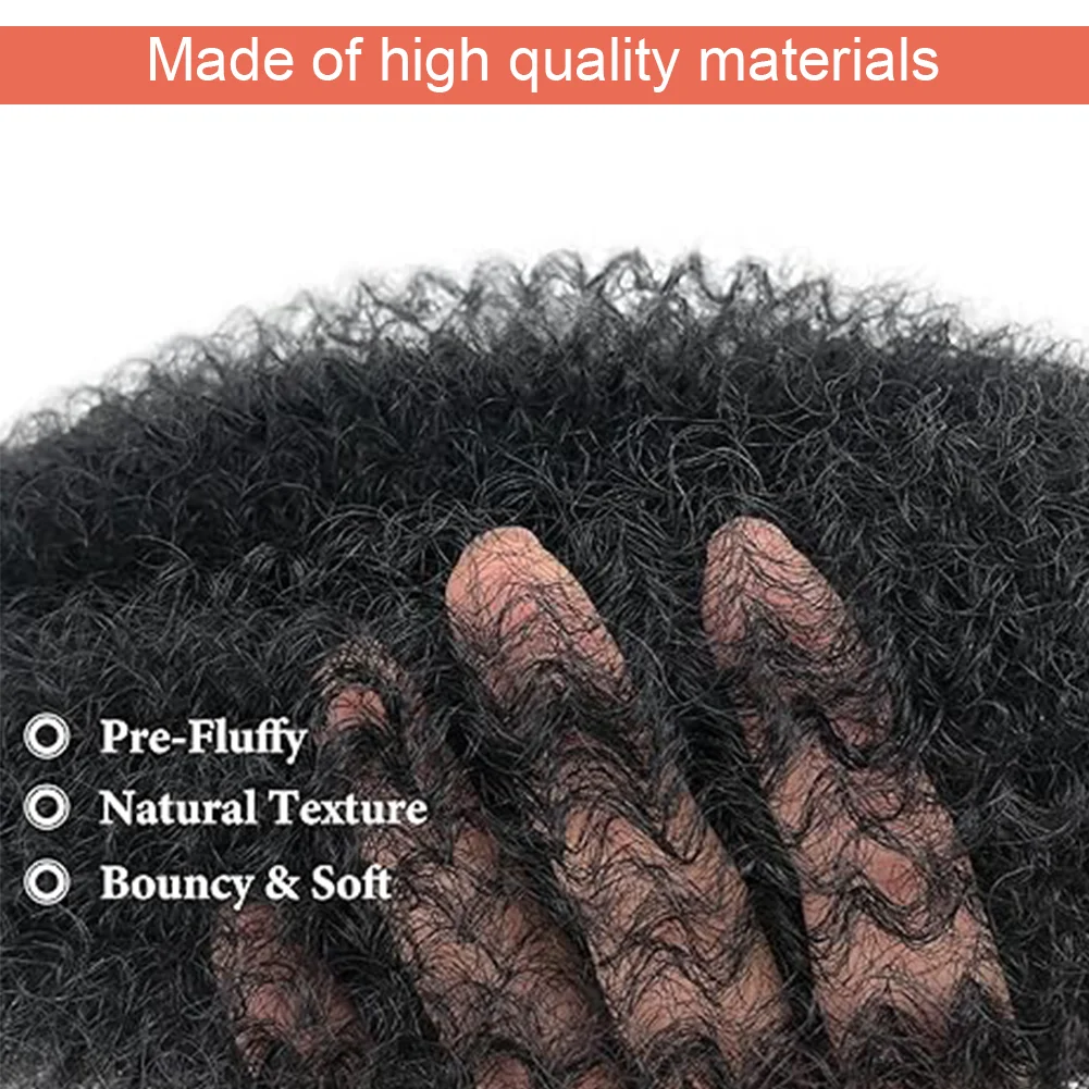 Torsione crespa Marley Intrecciare i capelli all'uncinetto Capelli sintetici pre-separati elastici per trecce Butterfly Locs