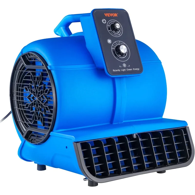 

VEVOR Air Mover, 1/2 HP 2600 CFM Carpet Dryer for Cooling and Ventilating, Portable Floor Blower Fan with 4 Blowing Angles