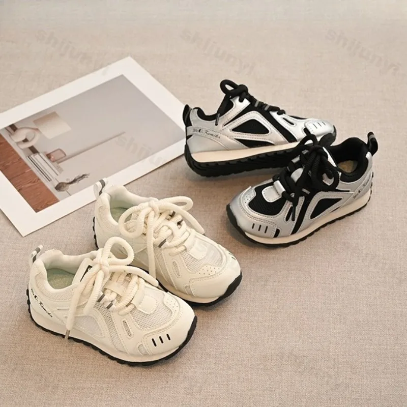 الأطفال تنفس شبكة منخفضة أعلى أحذية رياضية غير رسمية 2025 الخريف جديد الصبي موضة الاتجاه تنوعا مريحة عدم الانزلاق أحذية رياضية #2