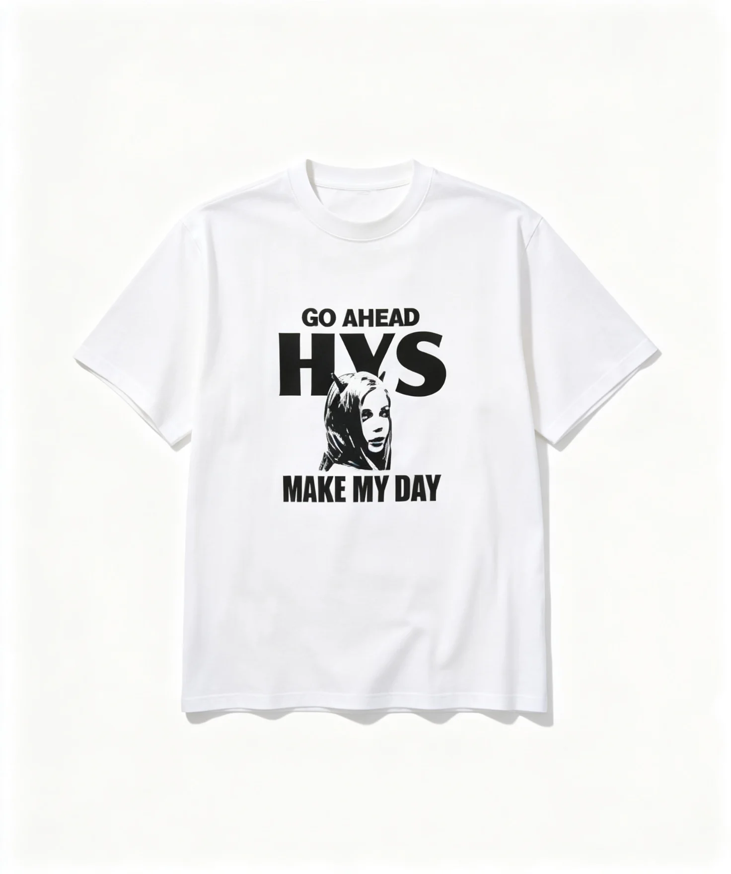 2026 New HYS Family Matching Oversized Unisex T Shirt Vintage Portrait Letter Chest Graphic Tee Casual Streetwear Cotton Top