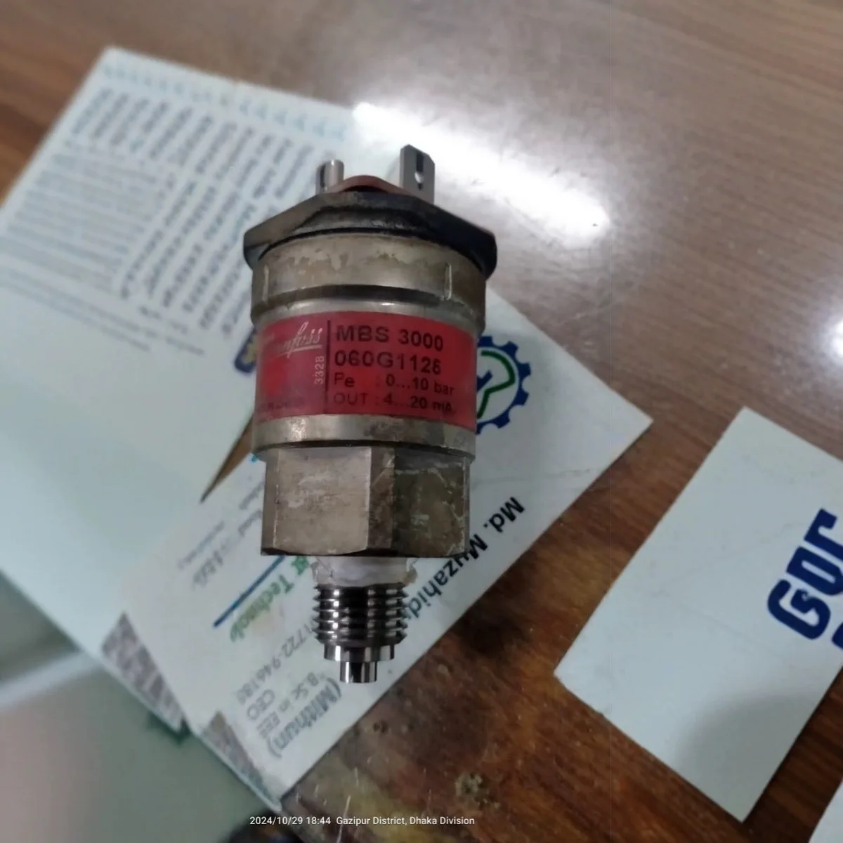 2025 مستشعر الضغط دانفوس MBS 3000 060G1125 Pe.0-10bar