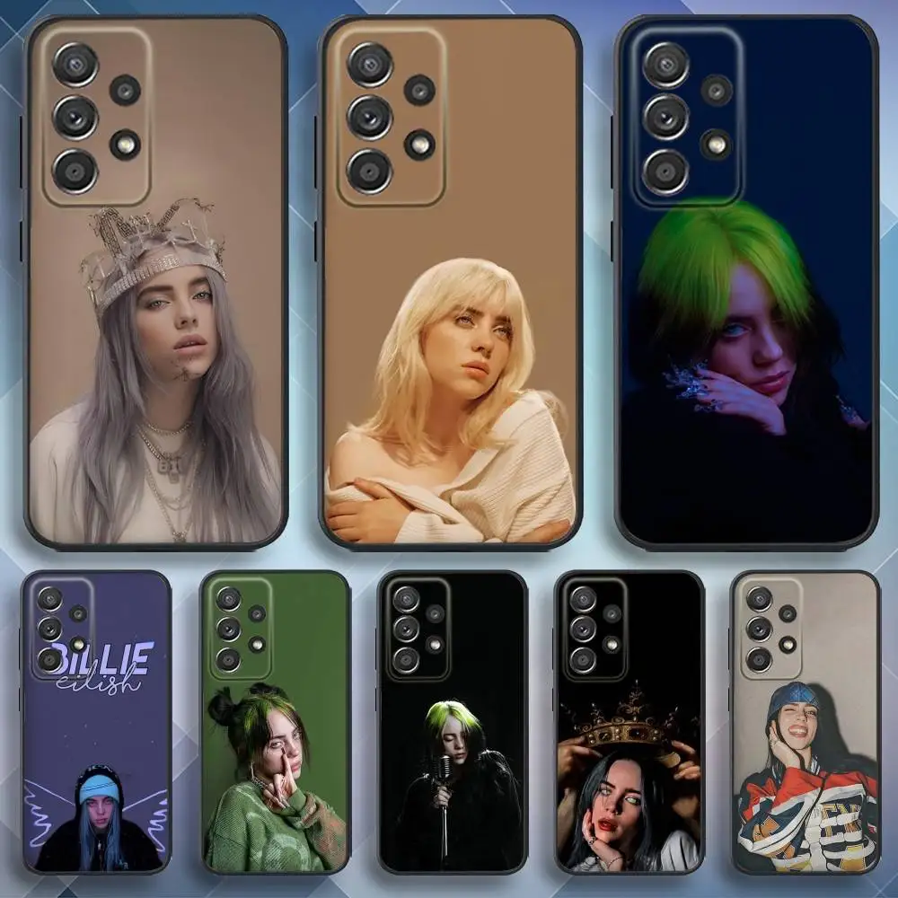 

Fashion Singer B-Billie-Es Phone Case For Samsung S25,S24,S21,S22,S23,S30,Ultra,S20,Plus,Fe,Lite,Note,10,9,5G Black Cover