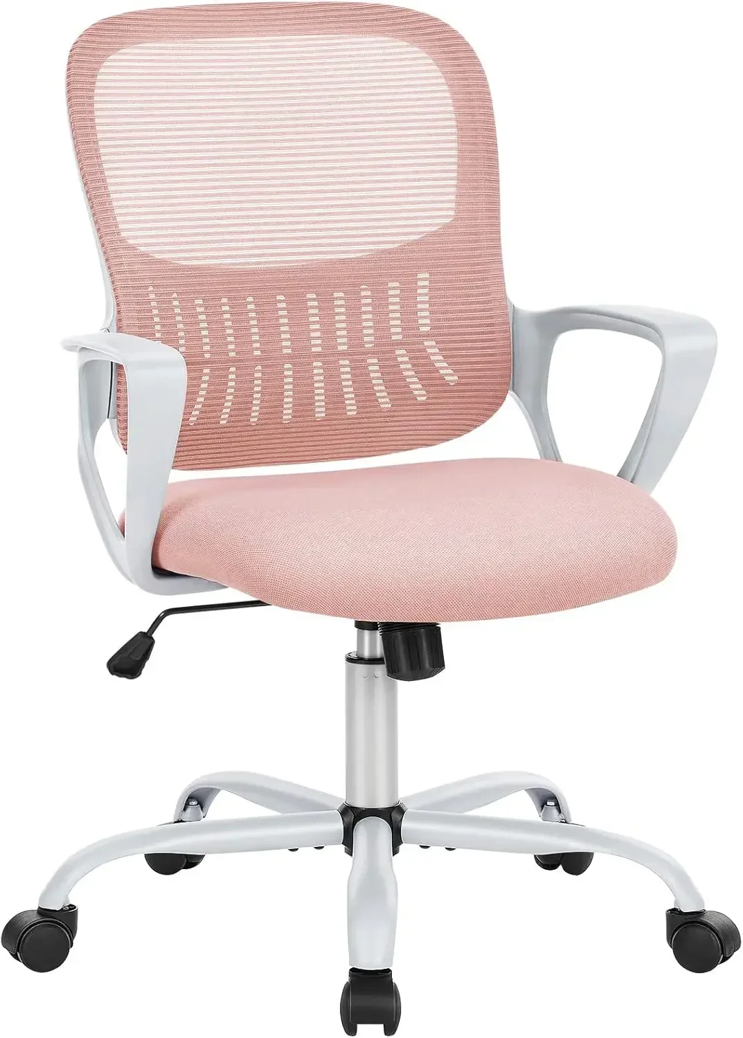 

Office Computer Desk Chair, Ergonomic Mid-Back Mesh Rolling Work Swivel Task Chairs with Wheels