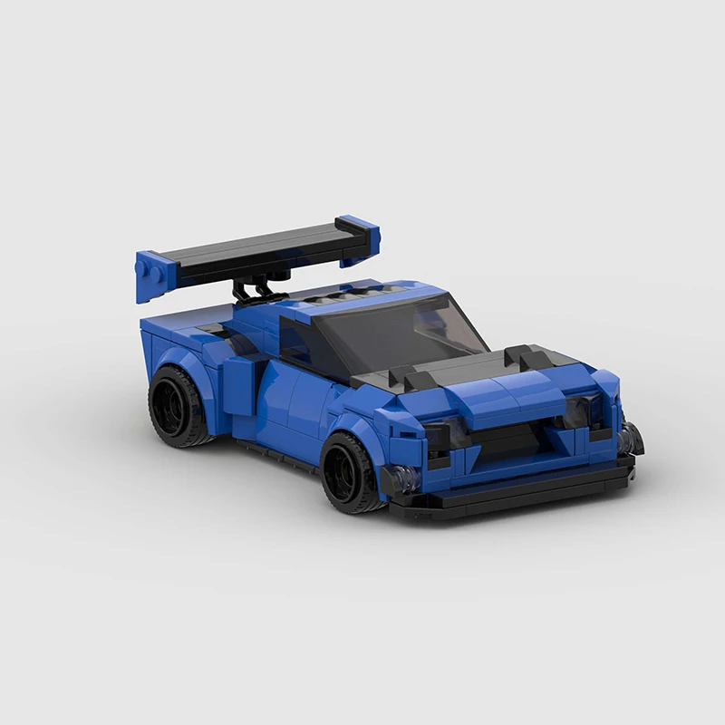 Set di modelli di auto da corsa con blocchi MOC, garage con blocchi di costruzione, collezione di corse per adulti, regali creativi di compleanno e Natale