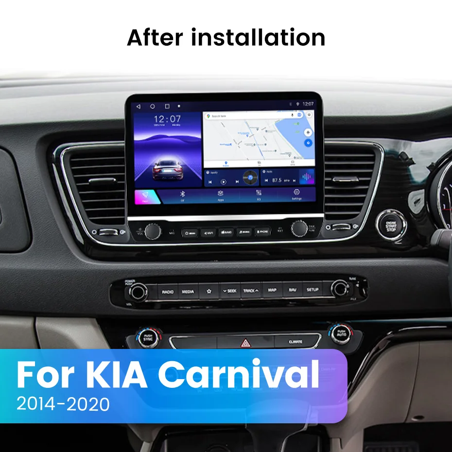 Large Screen Android Autoradio Stereo For Kia Carnival 3 YP 2014-2021 Car Radio Multimedia Navigation Carplay Auto BT All In One