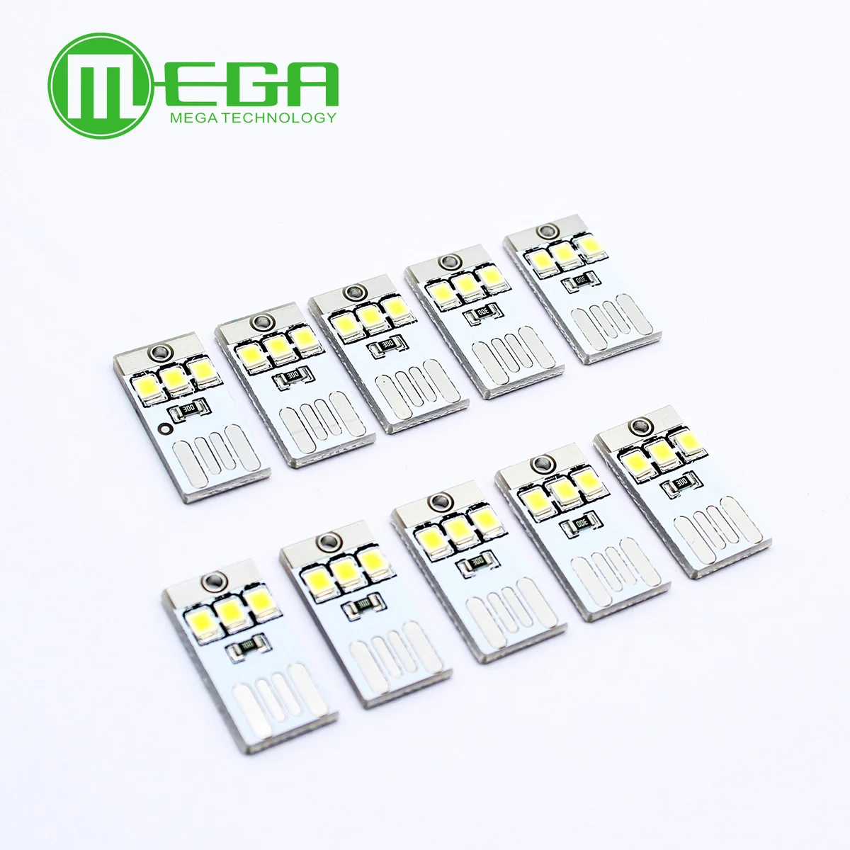 10PCS Mini Night USB LED Keychain Portable Power White Board Pocket Card Lamp Bulb LED  Black Board