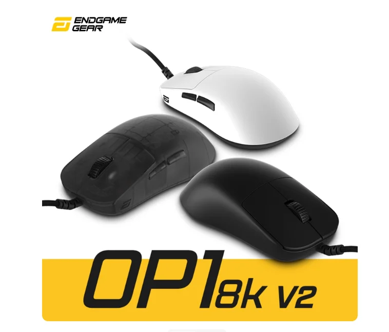 ENDGAME GEAR OP1 8K V2 wired 49.5g/3950/8Khz/32000DPI lightweight esports game mouse