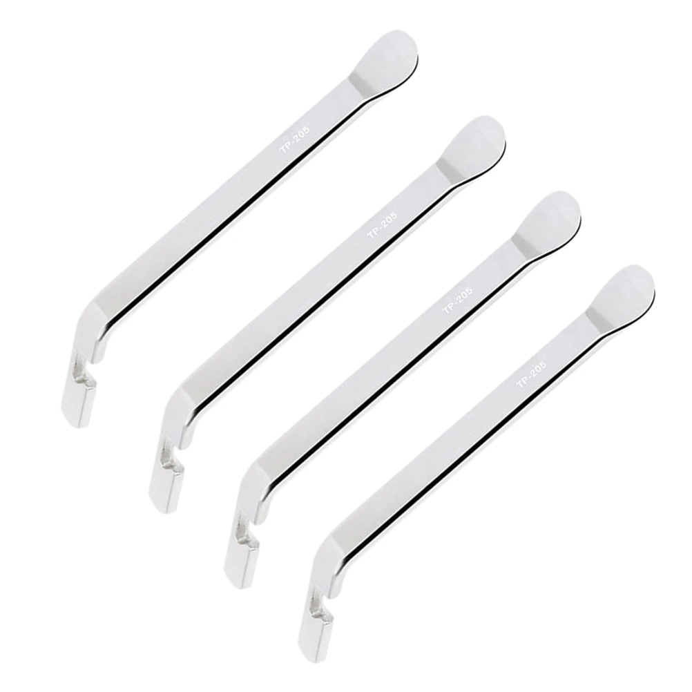 

4Pcs Stainless Steel Tire Levers Ergonomic Bike Repair Tool Set for Quick Tire Replacement Compatible with All Bicycle Types