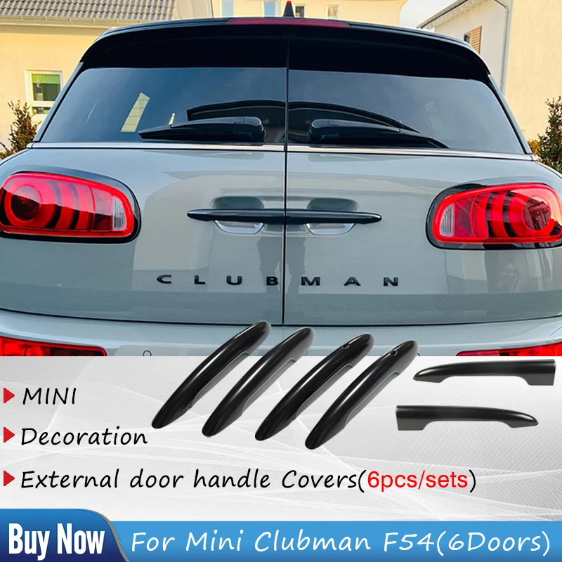 

Для MINI One Cooper S D JCW F54 Clubman 2015-2023 наружная черная крышка дверной ручки автомобильное украшение стикер аксессуар