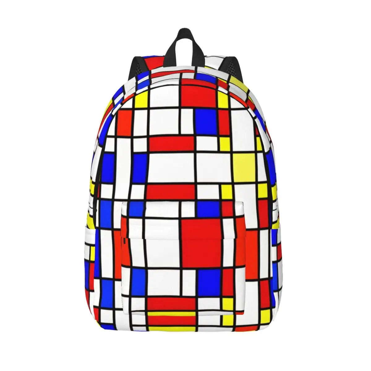 Piet Mondrian De Stijl Backpack for Men Women Casual Student Business Daypack Laptop Canvas Bags Lightweight