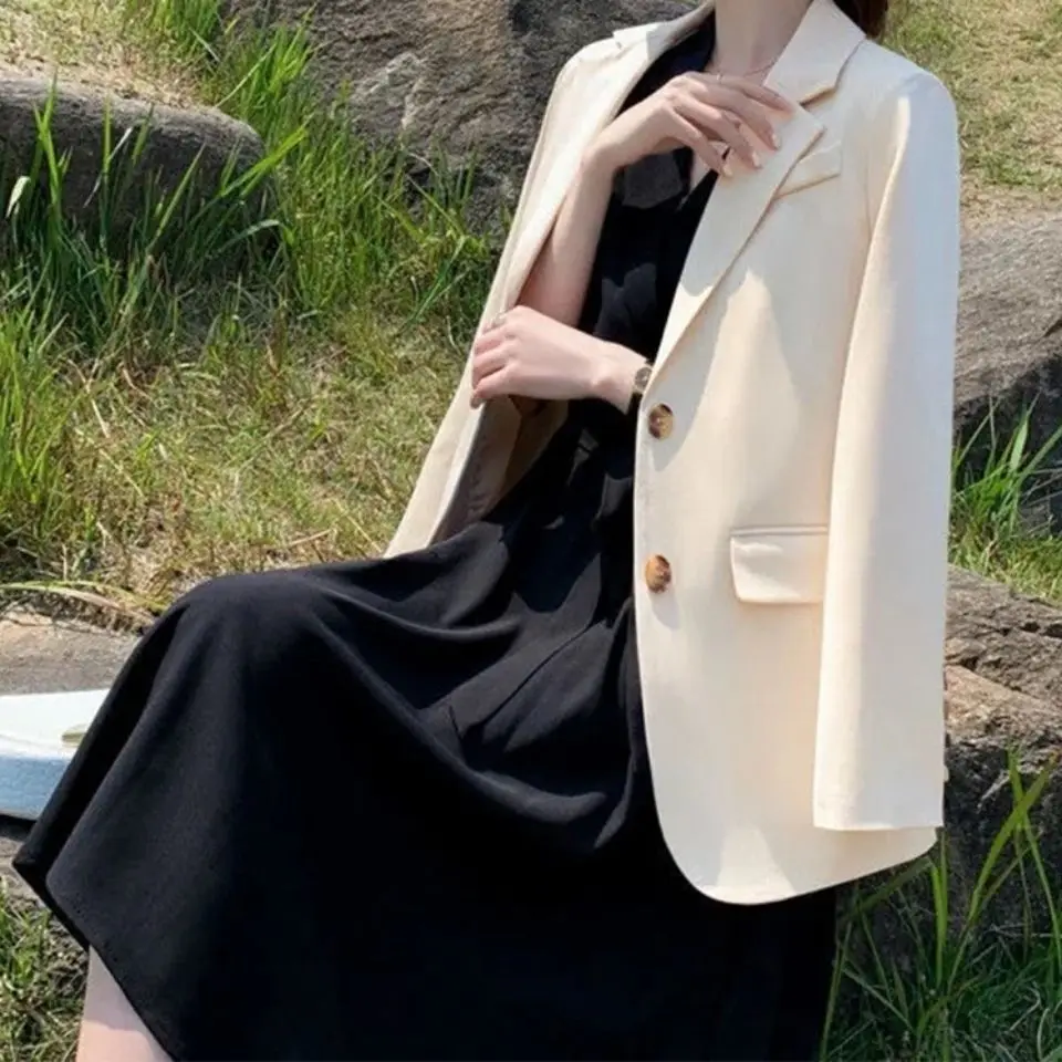 Blazer Women 2025 New Korean Style Versatile Spring and Autumn New Internet Celebrity Casual Suit British All-match Style Coat