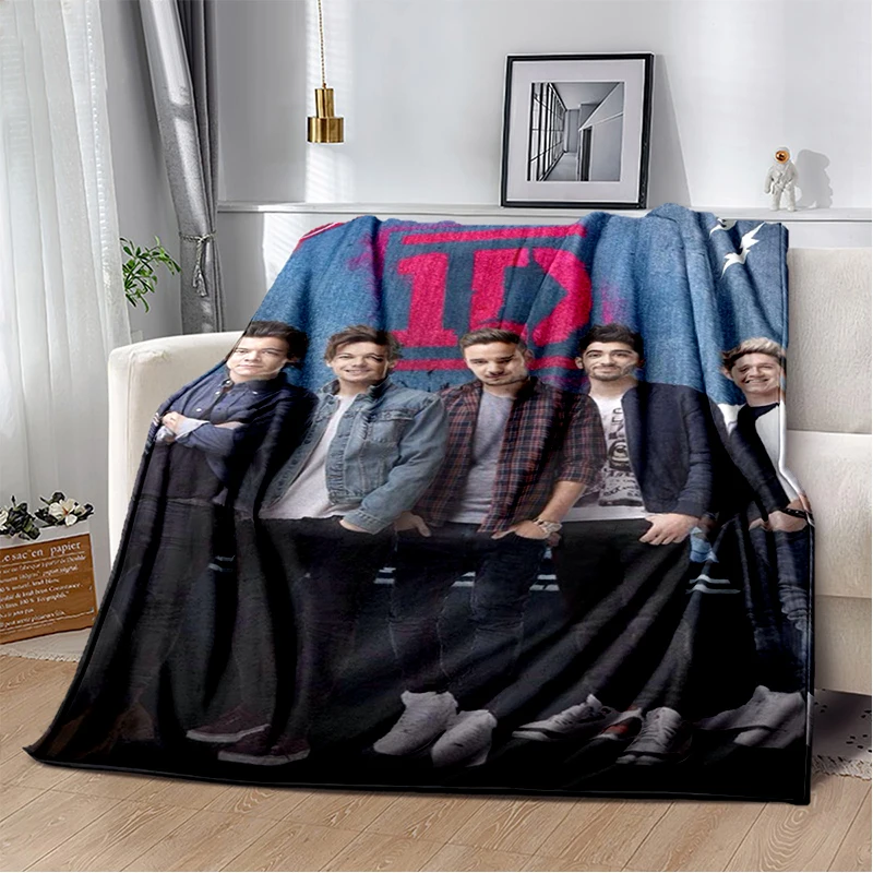 3D One D-Direction Beliebte Sängerin-Flanelldecke, weiche, warme Überwurfdecke für Schlafzimmer, Wohnzimmer, Bett, Reisen, Camping, Picknick, Geschenk