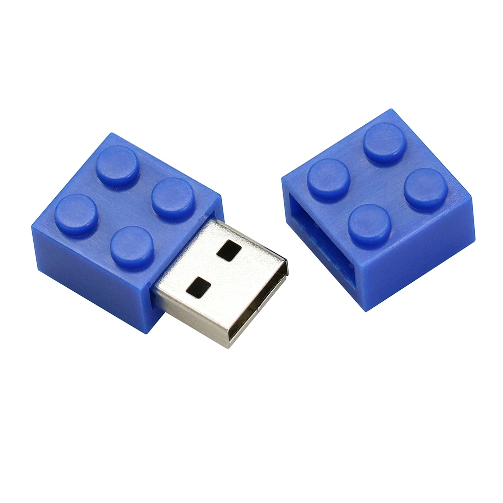 Giocattolo Building Block Pendrive 128GB Memoria USB Plastic Brick USB Flash Drive 256G Pen Drive 64GB 32GB 16GB 8GB Cle Usb Stick Disk