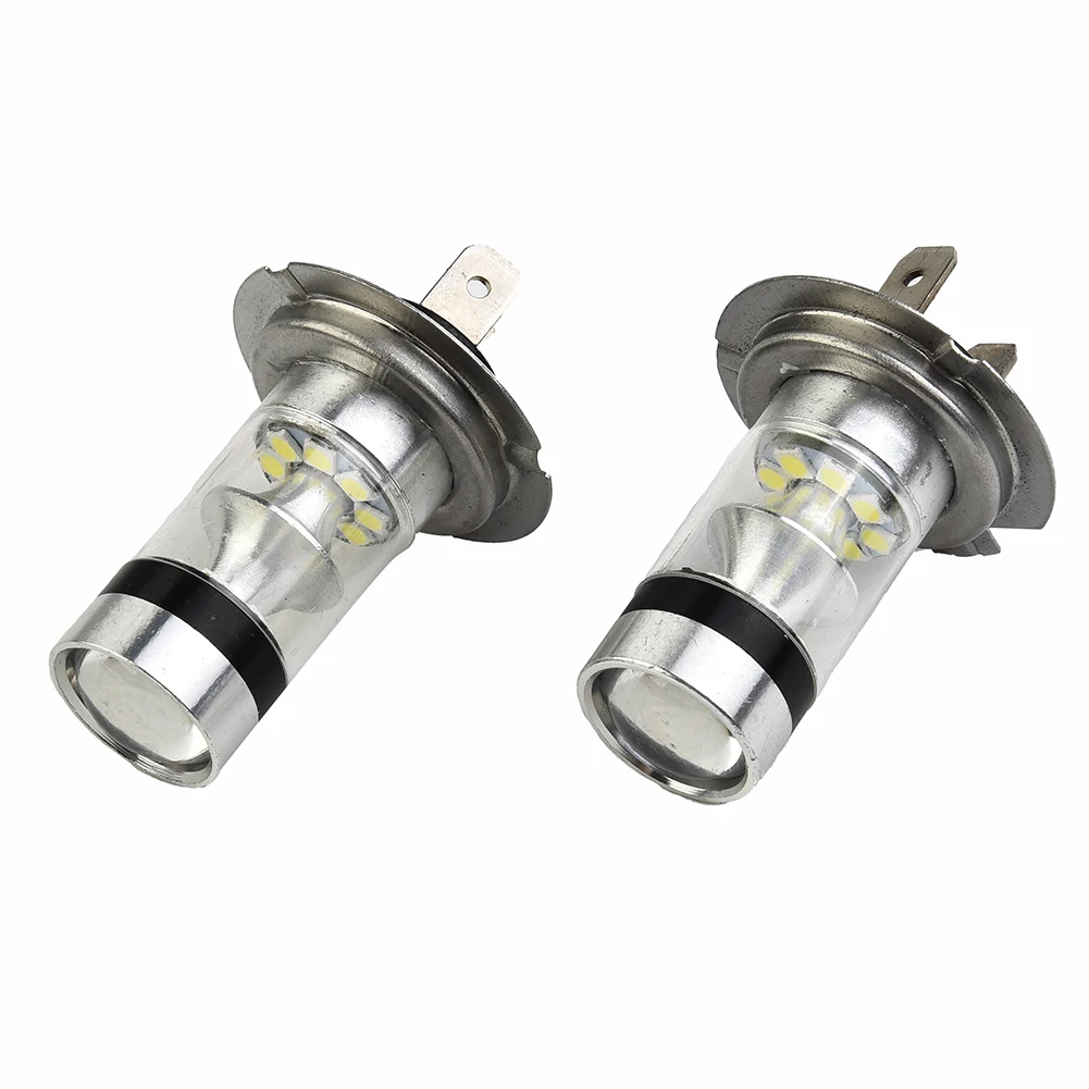 

Fewer Parts Lower Failure Rate LED Headlight Bulbs 2PCS H7 Conversion Kit 100W 6000K Super White Waterproof IP65