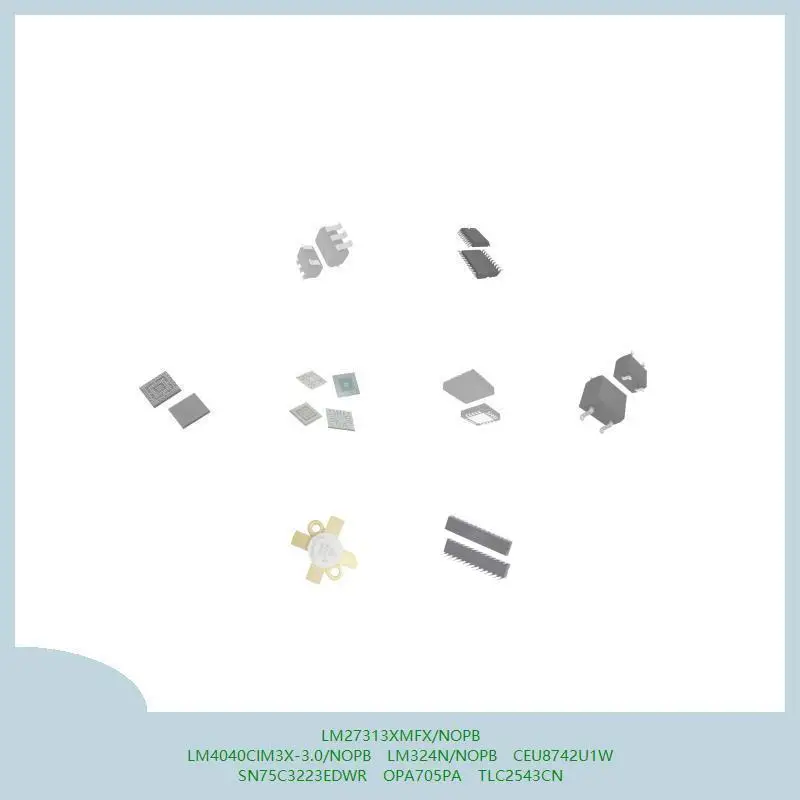 

LM27313XMFX/NOPB LM4040CIM3X-3.0/NOPB LM324N/NOPB CEU8742U1W SN75C3223EDWR OPA705PA TLC2543CN
