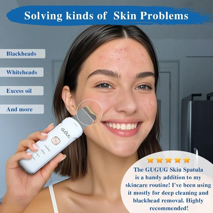 เครื่องขัดผิว 4in1 ไม้พายผิวหน้ากันน้ําสําหรับทําความสะอาดลึกเครื่องมือกําจัดสีดําทําความสะอาดรูขุมขนสําหรับใบหน้า