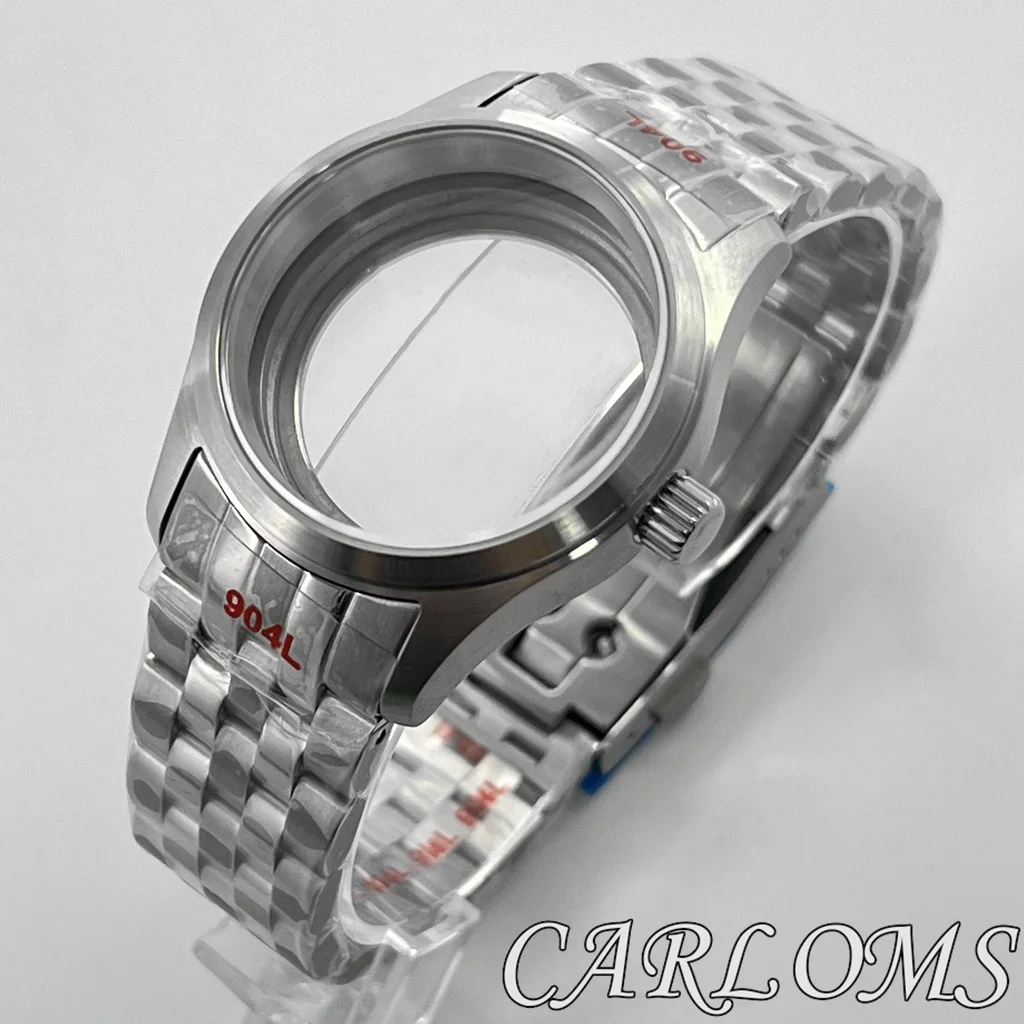 TOP 36mm 39mm ETA 2824 PT5000 NH34 NH35 NH36 NH38 NH39 4R35 4R36 NH70 Movement Silver Watch Case Bracelet Sapphire Glass