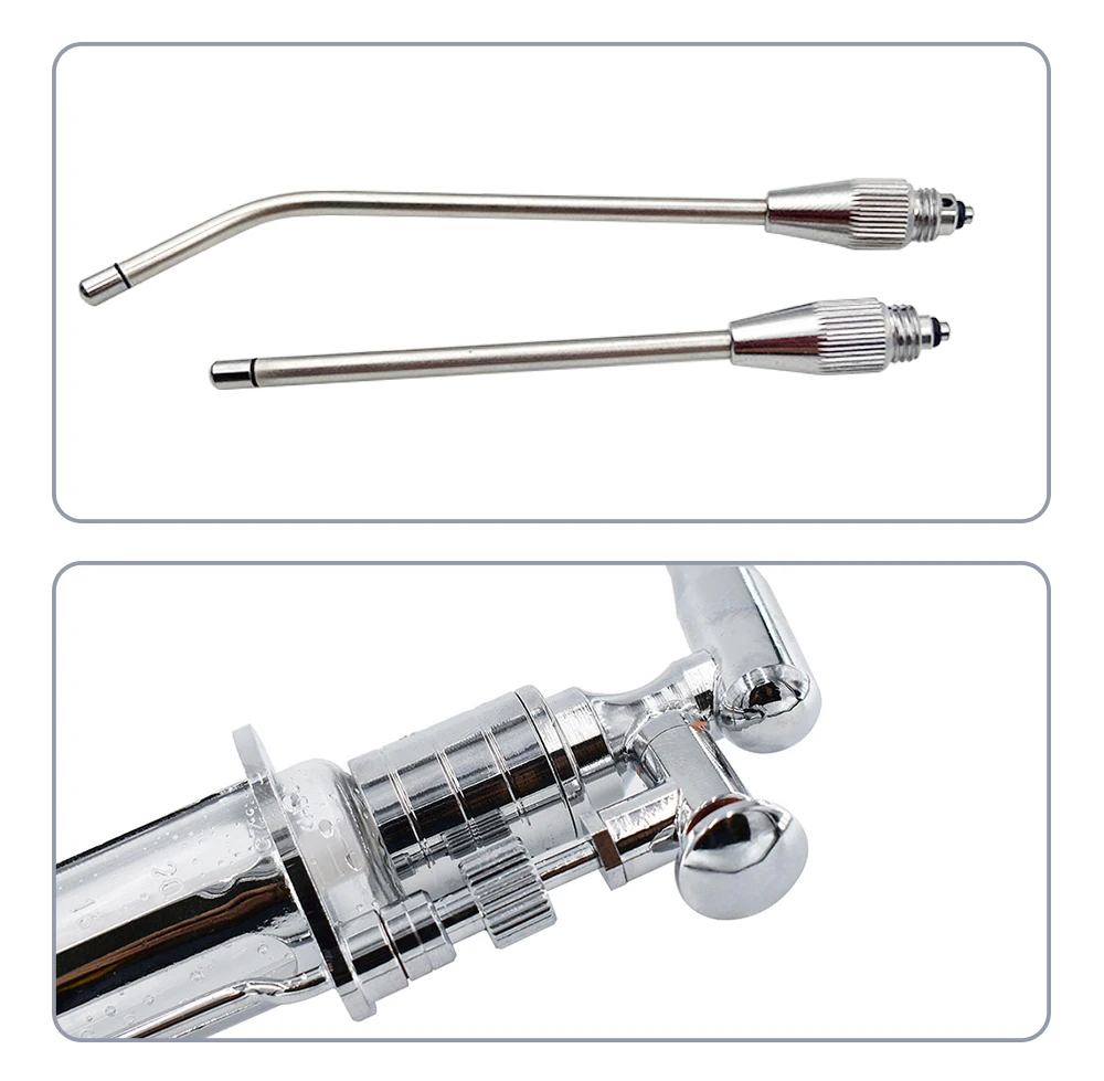 HNO-Spritzpistole mit gebogenen/geraden Spitzen für HNO-Behandlungseinheiten, Zahnmedizin und orale Instrumente – Detail 5