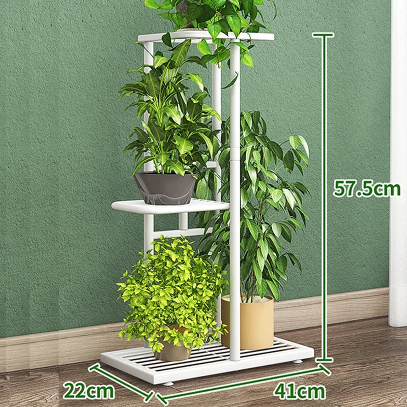 زهرة الجرف غرفة المعيشة رفوف النباتات شرفة متعدد الطبقات الحديد الفن رفوف النباتات الديكور الداخلي الأثاث دعم FYPS