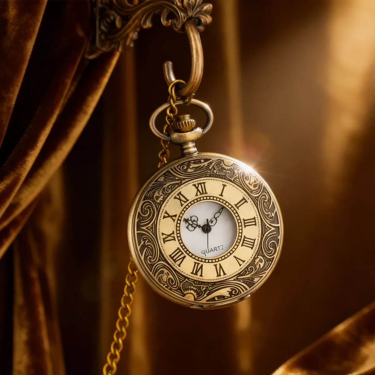 

1 шт. — Ретро-часы в стиле панк с римскими цифрами, кварцевые, нейтральные, модные, карманные, с цепочкой, подарок на Рождество, день рождения