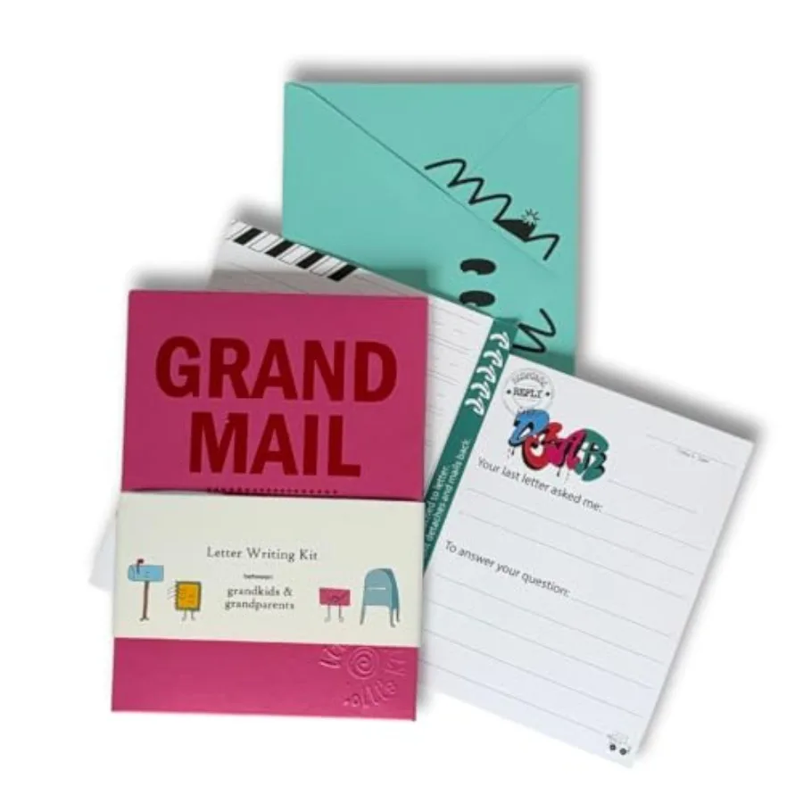 

Stationary Kit for - Letters Between Grandkid and Grandparent Pen Pals Birthday Gift Letter Writing Set, Graduation Gift, Summe