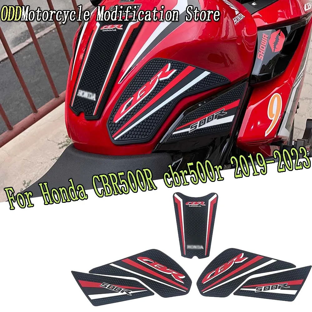 

For Honda CBR500R CBR500R 2019-2023 ﻿new Tank Pad Gas Tank Traction Pads Fuel Tank Grips Side Sticker Knee Grips Protectors Deca