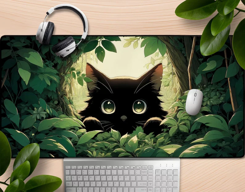 Cute Black Cat Mous…