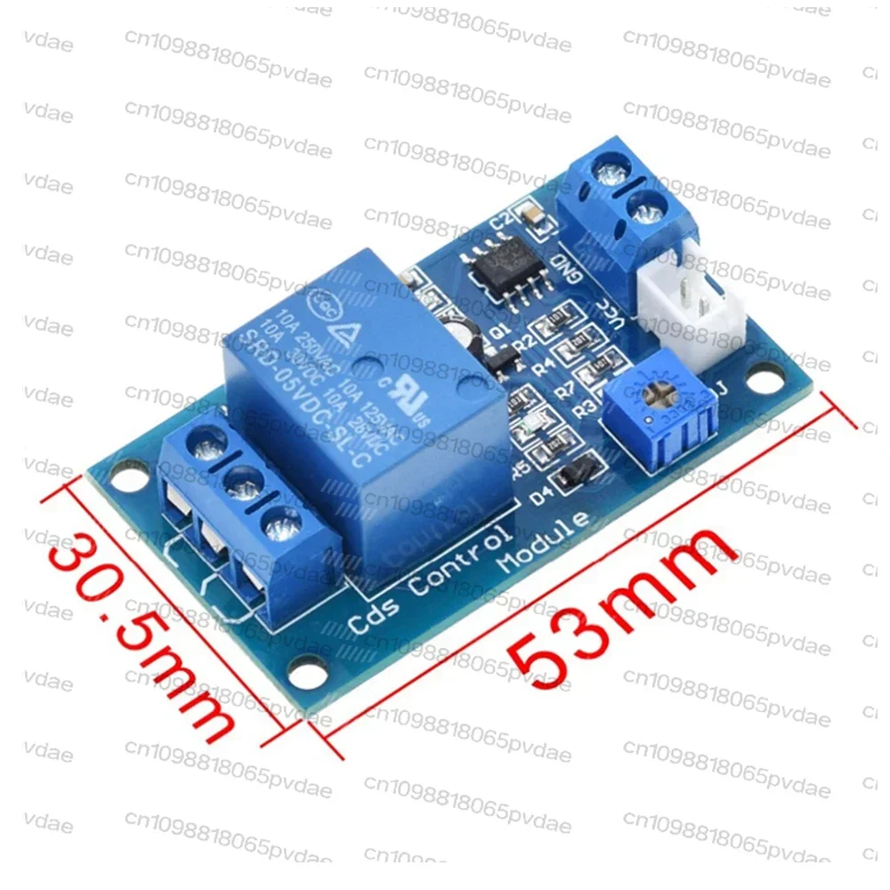 XH-M131 DC 5V / 12V 10A Photoresistor Relay Module Detection Sensor Brightness Automatic Light Control Switch