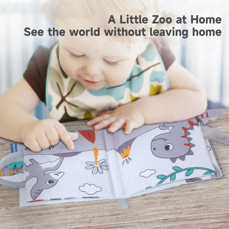 

Soft Baby Books Toys 3D Touch Feel High Contrast Cloth Book Sensory Toys Montessori Learning for Infant Toddler Gift 0-12 Months