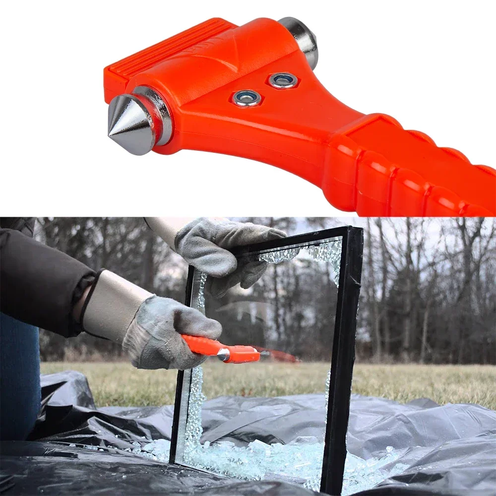 1/2PCS Car Safety Hammer Life Saving Escape Emergency Hammer Seat Belt Cutter Window Glass Breaker Car Rescue Tool Accessories