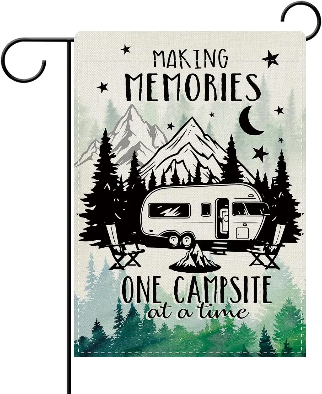 Camper RV Decorative Garden Flag, Camping Making Memories One