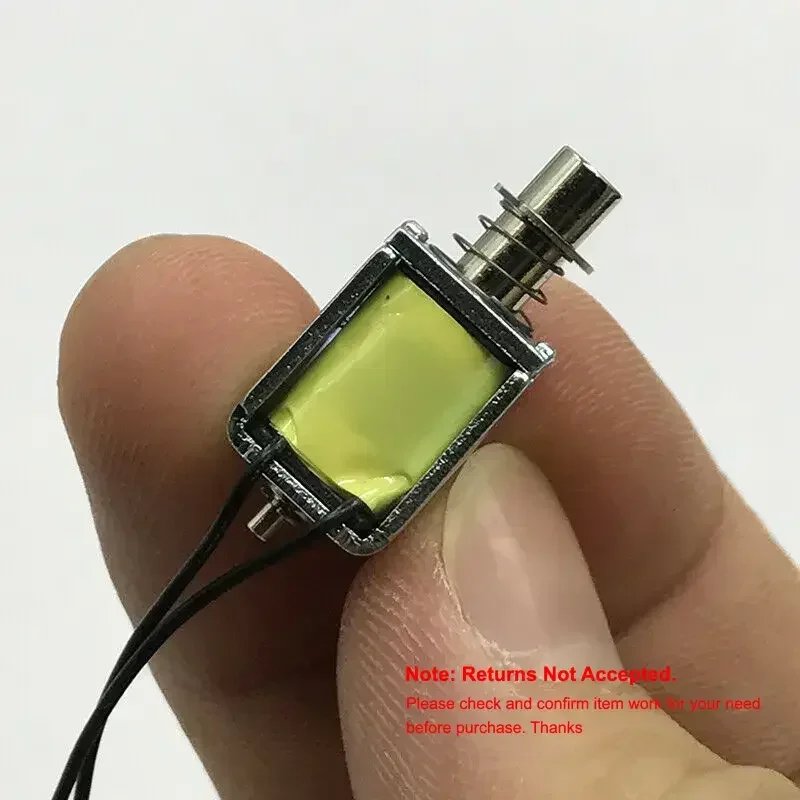 DC 12V Micro Solenoid Electromagnet Push Pull Through Type Electric Magnet Spring Magnet Electric Solenoid 5v Magnets