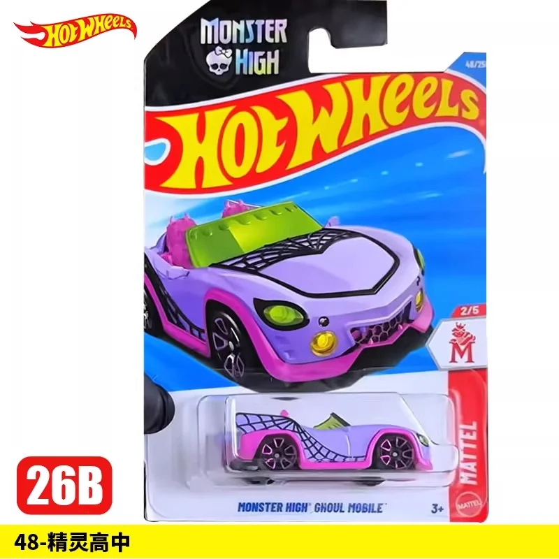 새로운 매텔 2026 핫휠 B 케이스, 메인라인 시리즈 새로운 1/64 스케일 다이캐스트 차량 모델 자동차 장난감