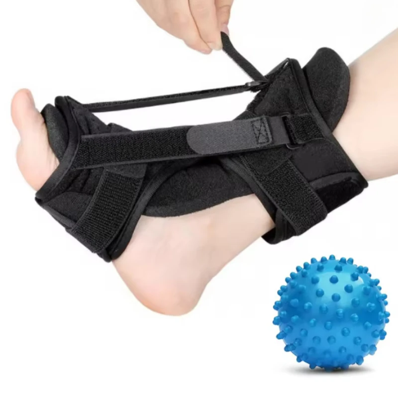 1PC Plantar Fasciitis Night Splint Adjustable Ankle Brace Foot Drop Orthotic Brace for Plantar Fasciitis Arch Foot Pain Achilles