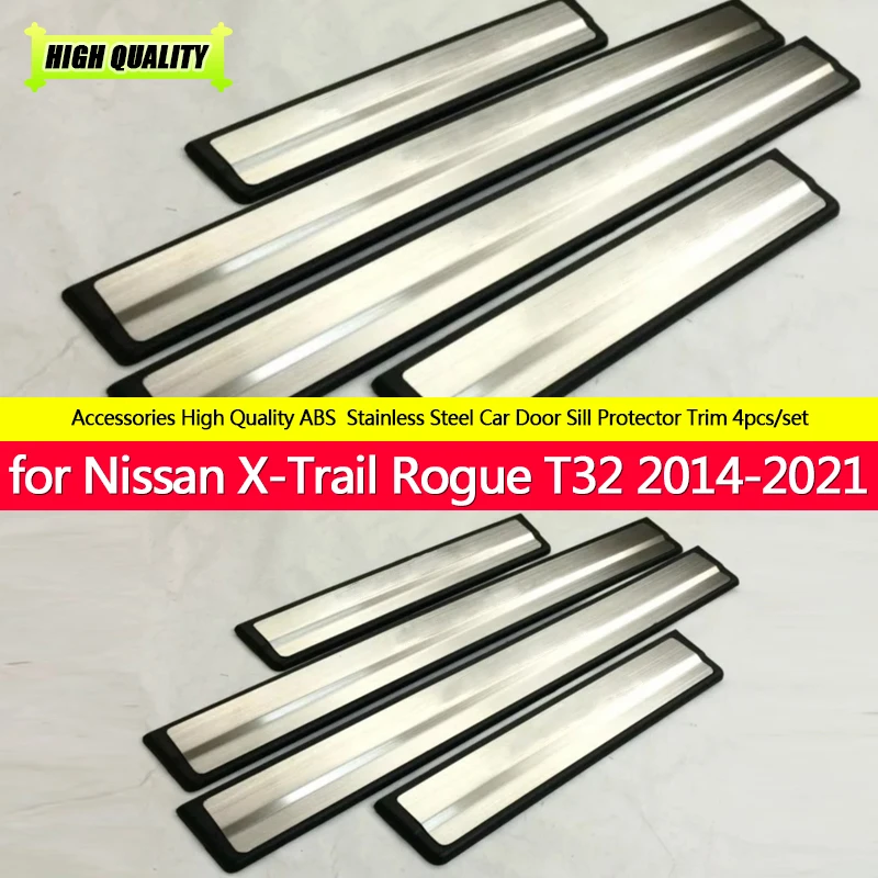 

Car Styling Accessories Stainless Steel Door Sill Scuff Plate for Nissan X-Trail X Trail XTrail T32 2014-2021 Welcome Pedal Trim