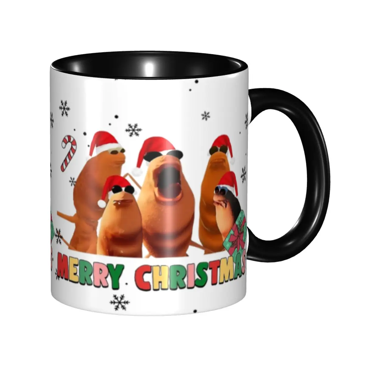 Marcus The Worm Christmas Merch Coffee Mugs Fun Tea Cups Gifts For Woman Man