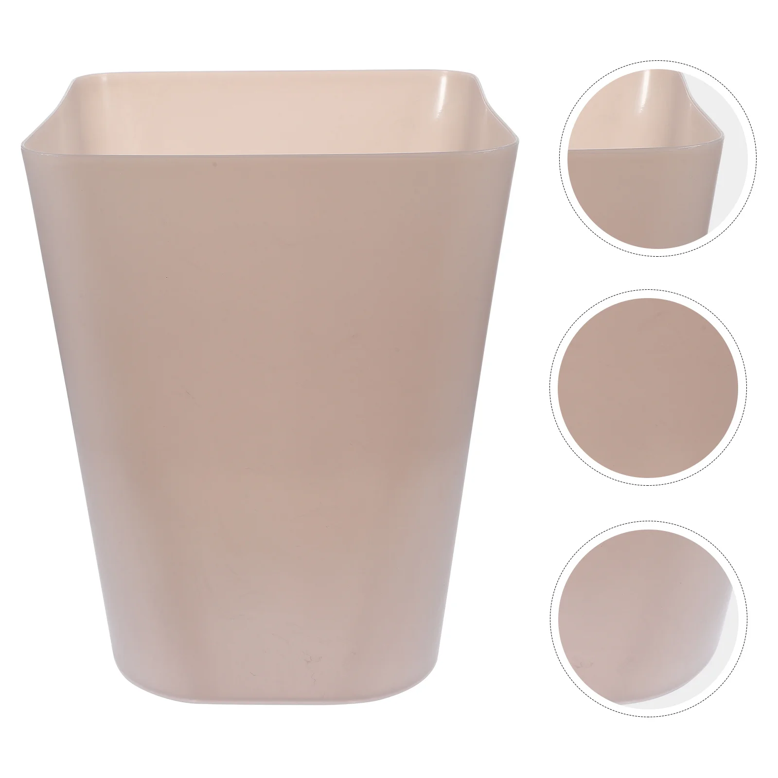 

Modern Square Trash Bin 10L Premium Plastic Build Lightweight Portable for Home Office Hotel Room Bathroom Waste Basket Solution